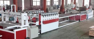China Two Conical Screw Wood Plastic Production Line , WPC Extrusion Machinery for sale