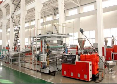China 1220 mm PVC Marble Plastic Sheet Extrusion Line , PVC Decorative Wall Panel Making Machine for sale