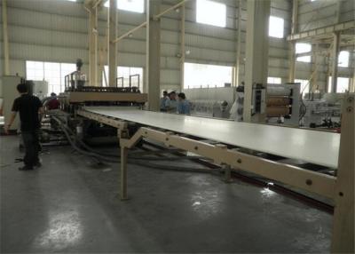 中国 構造の型板WPCの放出機械、木製のプラスチック ドアWPCの放出ライン 販売のため