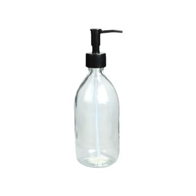 China Dispensador de jabón de vidrio líquido recargable botellas 16 oz Dispensadores de jabón para manos y platos en venta