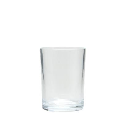 China Transparent Empty Glass Candle Holders 320ML Glass Candle Making Jars for sale