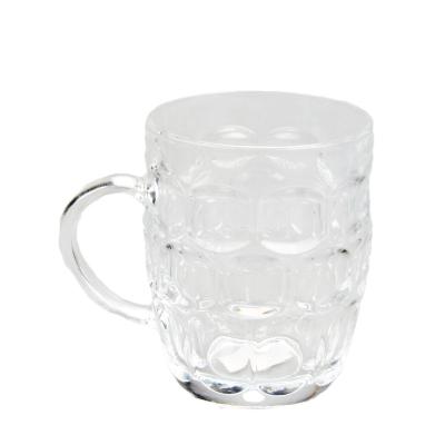 China Freezer Clear Beer Glasses Mug Personalized 16 Ounces Capacity for sale