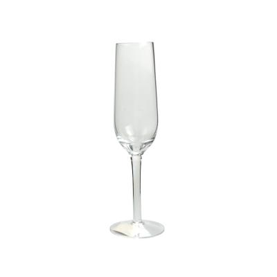 China Vidrio de vino de cristal personalizado Vidrios de champán de cristal sin plomo 210ml en venta