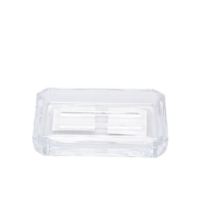 China Cuchillo de jabón de vidrio pesado Cuchillo de la cocina casera Lavabo esponja y soporte de jabón en venta