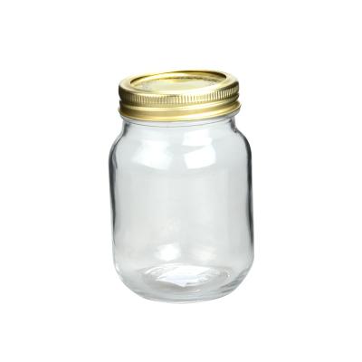 China Customized Mason Jar Drinking Glasses Transparent Mason Jars With Handles for sale