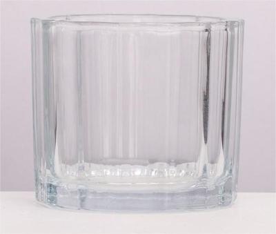中国 270ml ガラスのボティブキャンドルホルダー 透明な丸いボティブキャンドルホルダー 販売のため