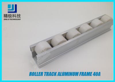 China Transporte de alumínio da gravidade do rolo do trilho do fluxo da trilha do rolo com rolos 40A do PE à venda