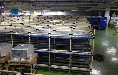 China Custom Structural Steel Storage Pipe Rack For Electronic Equipment , FIFO Flow Type for sale