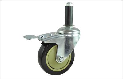 China PVC / PU / PP replacement Swivel Caster Wheels for Pipe Rack Trolley for sale