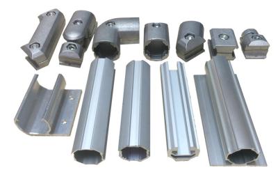 China Conectores flexibles de Ebow de la instalación de tuberías del tubo del tubo de aluminio para el estante de tubo de Industial en venta