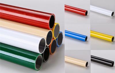China Multi color  ESD Black  Lean Pipe PE Coated 0.8MM / 1.0MM / 1.2MM Thickness Pipe for sale