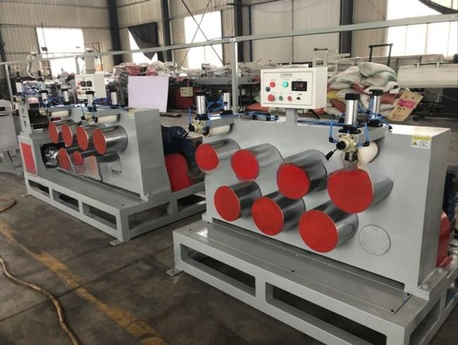 Plastic Extruder Machine / PE Coated Fiber Reinforced Geo Strap Band Production Line