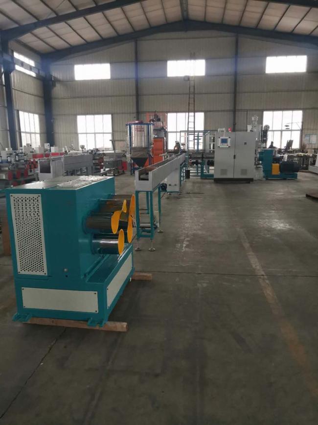 Plastic Extrusion Machine / Plastic Coated Geo Strap Band Production Line