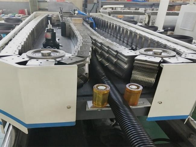 PP PE PA PVC Single Corrugated Pipe Line / SWC Pipe Making Machine