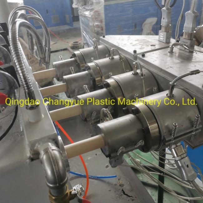 Twin Conical Screw Extruder PVC Pipe Production Extrusion Making Machine
