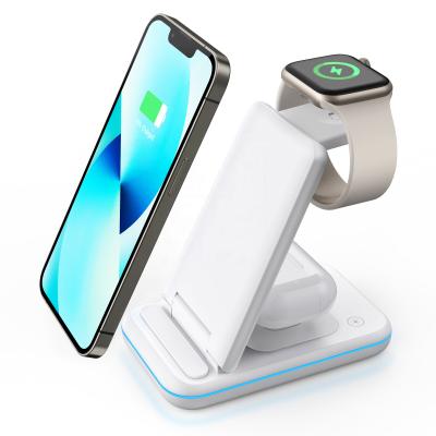 China 15w Wireless Charger Stand For Iphone , Qi Cell Phone Wireless Charging Station for sale