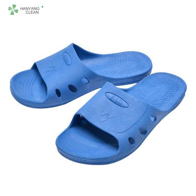 China Cleanroom Anti static unisex gender anti slip ESD spu sandal slippers for food factory for sale