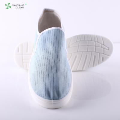China Anti static esd cleanroom pu blue shoes for sale