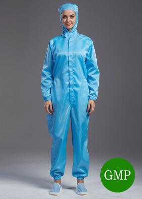China Microelectronics Anti Static Garments Hooded Coveralls Dust Protection Clothing for sale