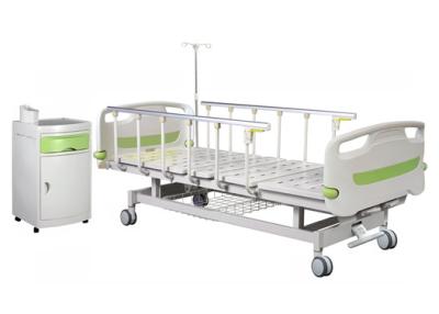 China Double crank ward ABS medical bed en venta