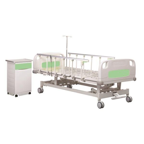 Quality 3 Movements ISO 9001 750MM Adjustable Electric Hospital Bed Three Function Hospital Bed for sale