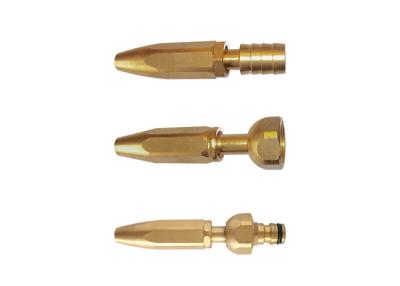 China Heavy Duty Brass Spray Nozzle Adjustable Head Regulating From Fine Mist To Hard Jet Swiss Type for sale