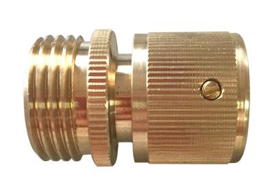 China Male Click Quick Connect Hose Coupling , Brass Quick Release Garden Hose Connector for sale