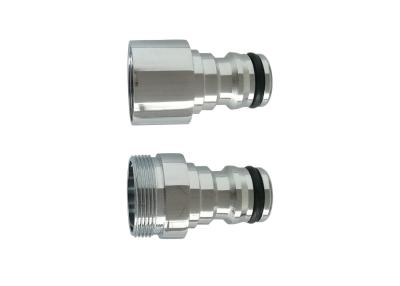 China Brass MS58 Quick Connect Water Hose Fittings , Quick Change Garden Hose Fittings for sale