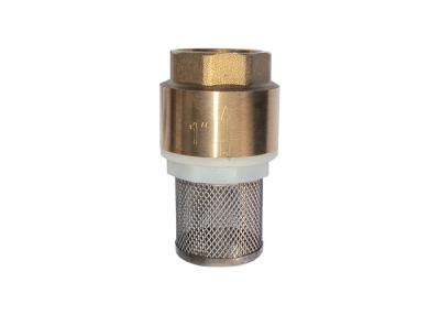 China Forging Brass York Type In-Line Check Foot Valve with Stainless Steel Filter Screen for sale
