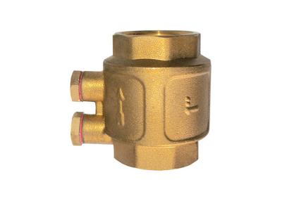 China Forging Brass MS58 European IN-Line Check Valve with Waste Rough Brass Surface for sale