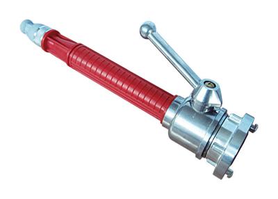 China Germany Type Aluminum Multipurpose Fire Hose Nozzle with Ball Valve, Jet Spray Nozzle For Fire Fighting for sale