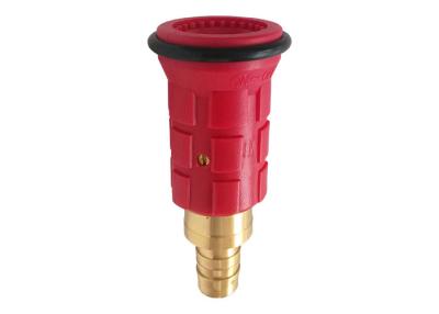 China Adjustable Fire Hose Reel Nozzle , Brass Jet Nozzle for Fire Fighting , Nylon House for sale