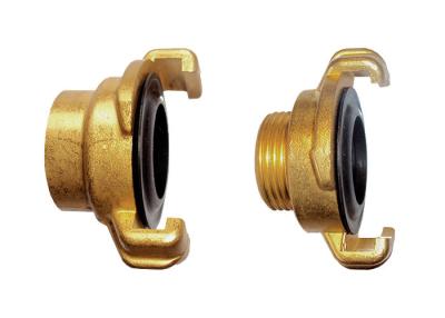 China Brass IPS Thread x Claw-Lock Italy Type Quick Coupling with NBR Rubber Seal for sale