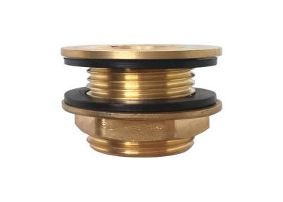 China Flange Locknut Brass Hose Fittings Male x Female Thread with NBR Washer Tank Adaptor for sale