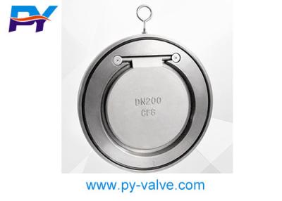 China Stainless steel single plate swing check valve PN16 DN200 CF8 for sale