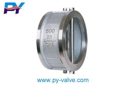 China Stainless steel clip in split swing check valve PN25 DN500 for sale