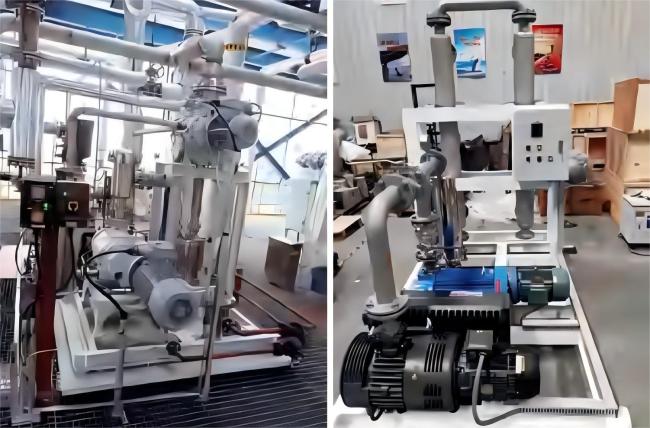LGV vacuum pump installation in food processing and biomedical applications