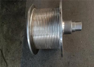 China Cilindro do guincho da corda de Lebus do aço carbono com o eixo usado em guindastes da maquinaria de construção à venda