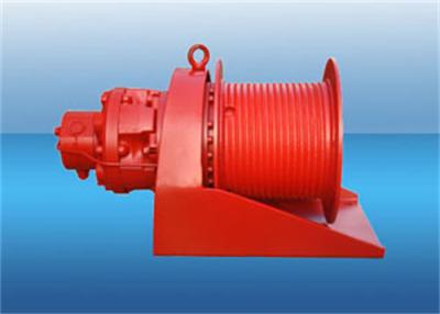 China Customized 30 KN Hydraulic Rope Winch Red Color For Mining for sale
