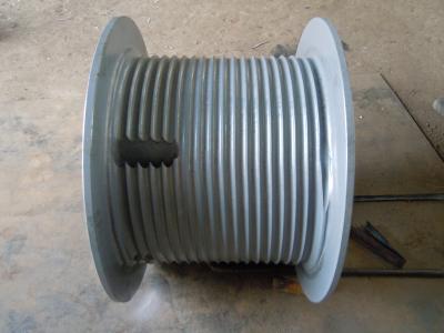 Chine Livres de 8mm de tambour de treuil cannelé par fil, tambour de grue de câble métallique pour l'équipement minier à vendre