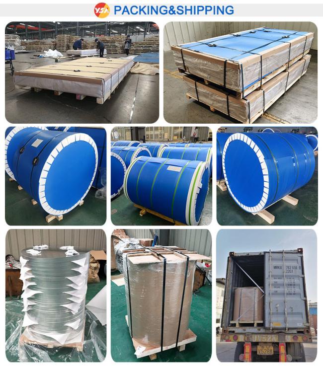 Aluminum coil shipping preparation