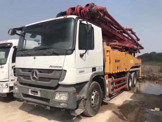 2014 Sy 48 Meter Used Concrete Pump with Benz Chassis