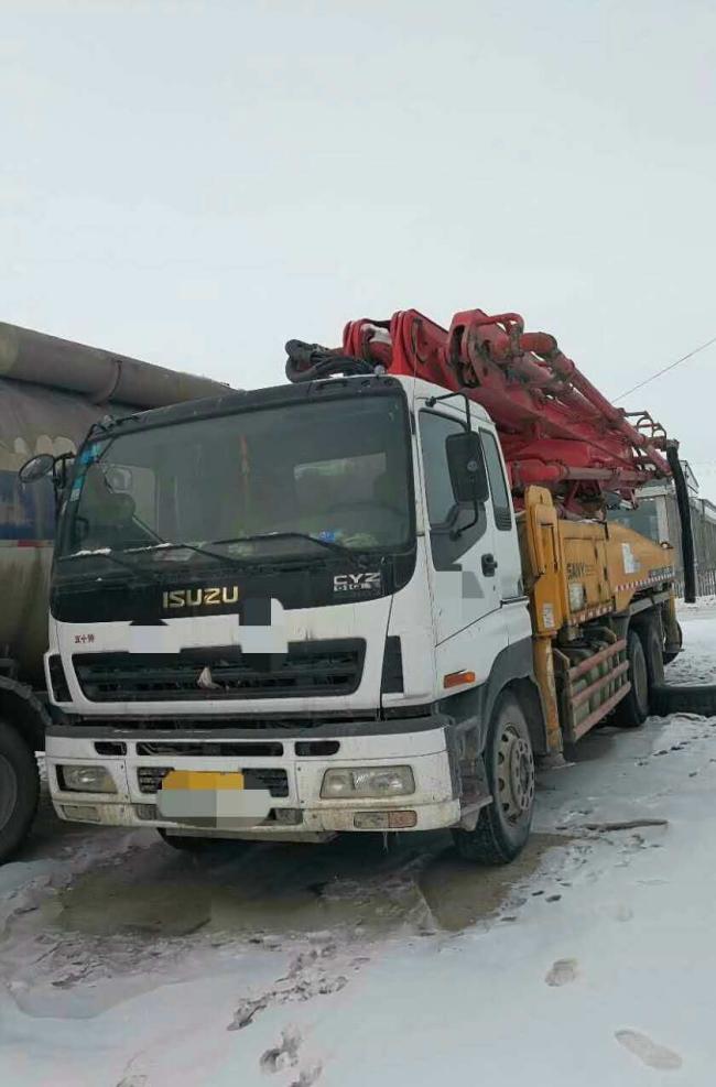 Concrete Bathching Plant 2010 Sy 43 Meter Used Concrete Pump with Benz Chassis