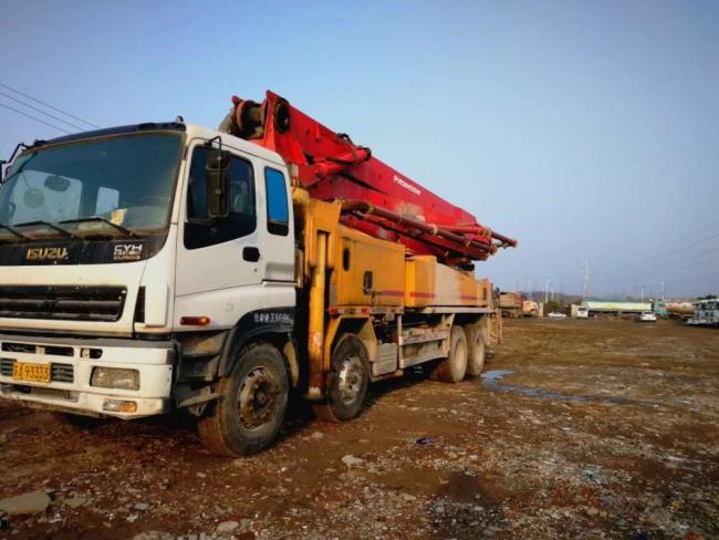 Concrete Bathching Plant Used Putzmeister 42 Meter Pump Truck