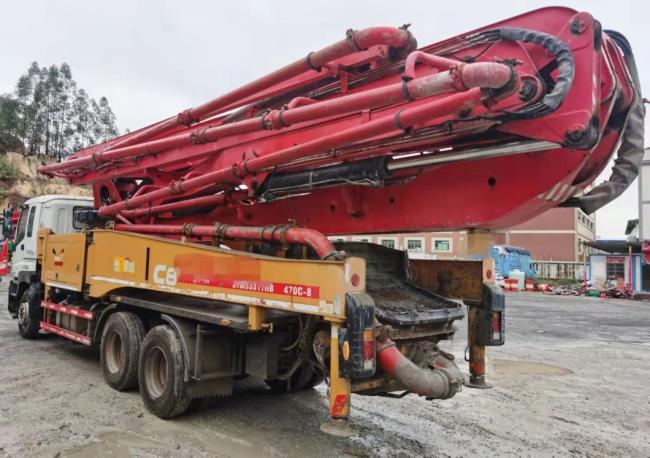 Used Concrete Mixer Truck Sy 47 Meter Concrete Pump