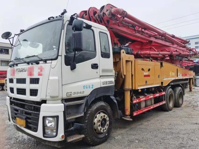 Used Concrete Mixer Truck Sy 47 Meter Concrete Pump