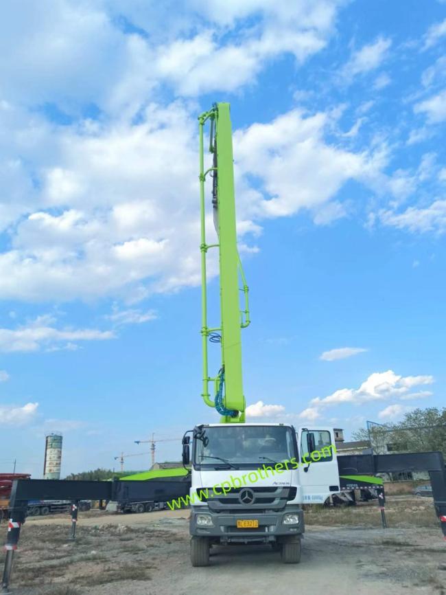 2013 Zml 56m Used Concrete Pump Truck on Mercedes Benz