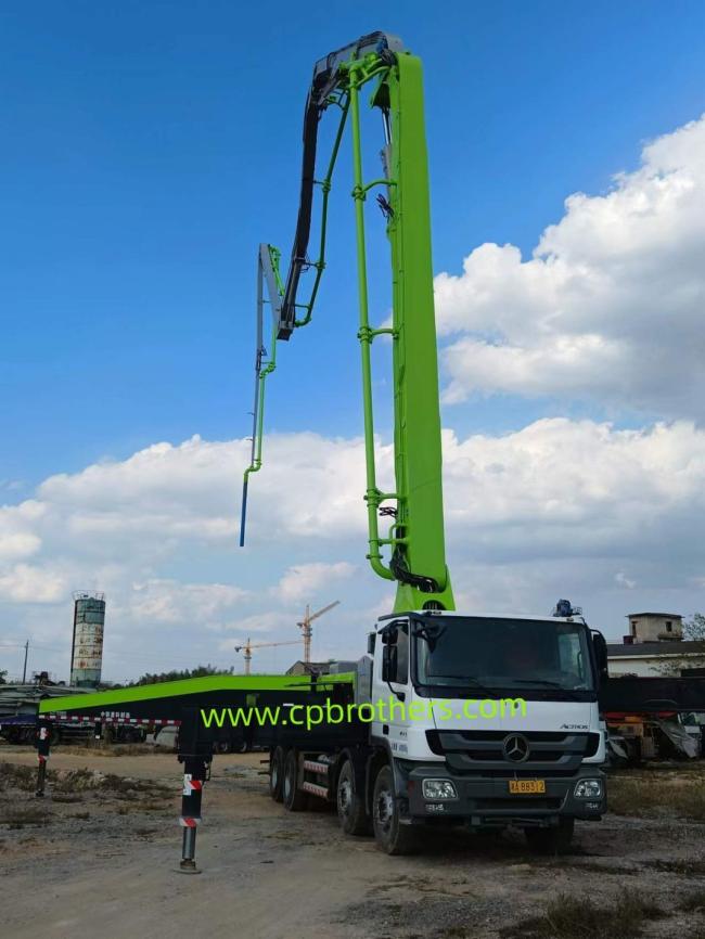 2013 Zml 56m Used Concrete Pump Truck on Mercedes Benz