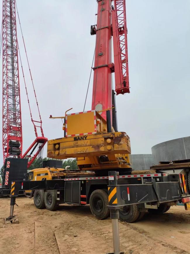 All-Terrain Hydraulic 80ton Used Truck Crane Lifting Equipment Mobile Crane