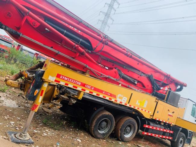 Used Concrete Pump 49m Truck Mounted Pump with Mecerdes Benz